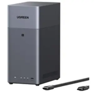 Serveur NAS Ugreen DH2300 2 baies 60 To Gris anodisé + câble HDMI pas cher
