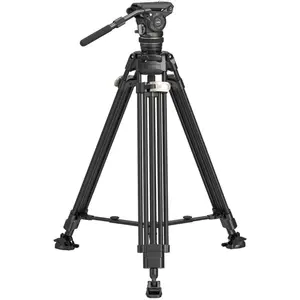 SmallRig 4463B Heavy-Duty Carbon Fiber Tripod Kit AD-120 (Carbone), Trépied, Noir pas cher