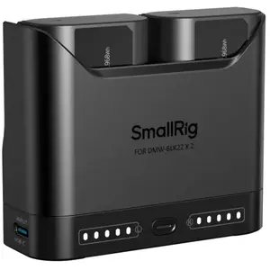 SmallRig 5487 kit chargeur rapide double pour DMW-BLK22 + 2 batteries pas cher