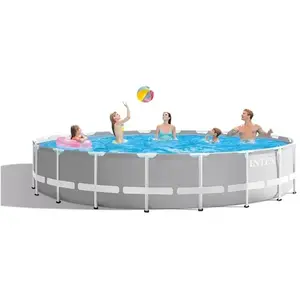 Piscine tubulaire Intex Prism Frame Ø610 x 132 cm - Gris pas cher