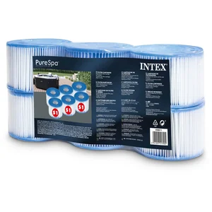 Lot de 6 cartouches de filtration pour Pure Spa - Intex 29011