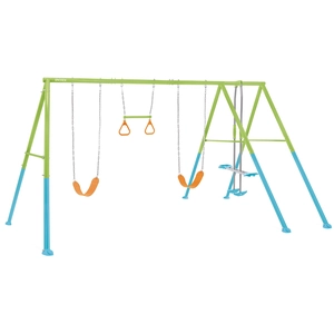 Comparateur de prix : Portique pour enfants 4 agrès balançoires + face à face - Intex