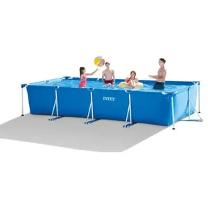 Piscine Rectangulaire Intex avec Pompe de Filtration - 450x220x84 cm - Autoportante - BleuVendu parbol