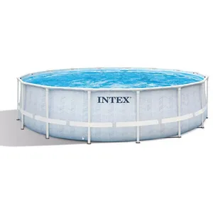 Intex Piscine tubulaire Chevron ronde 4,88 x 1,22 m - Intex
