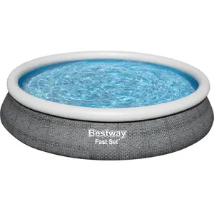 Comparateur de prix : Piscine auto-portante ronde Bestway 457 x 84 cm - 9677 l - Fast Set - 57313