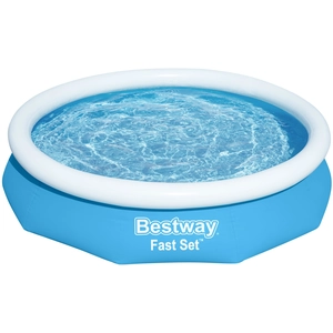 Bestway - Fast Set - Opblaasbaar zwembad inclusief filterpomp - 305x66 cm - Rond pas cher