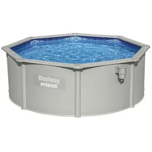 Piscine Hors Sol Bestway Hydrium Ronde Ø360x120 cm Épurateur à Sable 3.028L-H, Tapis de Sol, Bâche et ÉchelleVendu parcdiscount