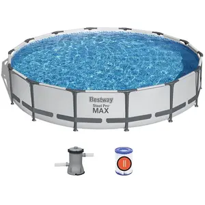 Comparateur de prix : Bestway Piscine tubulaire Steel Pro Max ronde 4,27 x 0,84 m - Bestway
