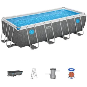 Bestway Piscine tubulaire rectangulaire Bestway Steel Pro Max Splashvi...Vendu parcdiscount