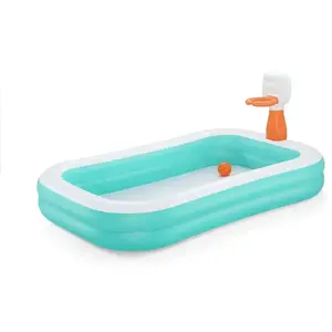 Bestway Pool Pool Basketball Game 251x168x102 cm +3 ans Jardin 54445 pas cher