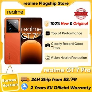 realme GT 7 Pro (256 Go, Mars Orange, 6.78", Double SIM, 50 Mpx, 5G), Téléphone portable, Orange