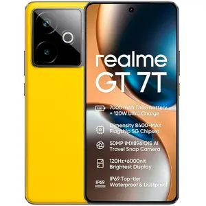Realme Realme GT 7T 5G Dual-SIM 256 Go Jaune pas cher