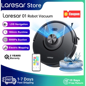 Aspirateur Robot Laveur-Laresar-5000 Pa-Navigation DTOF Laser LiDAR-3 ...