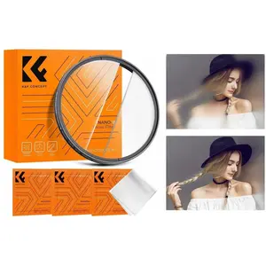 K&F Concept Filtr Ostry Pas  rodek Center Field Split Diopter K&F NANO-B na 58 mm 58mm / KF01.2668V1 (58 mm), Filtre photo, Transparent pas cher
