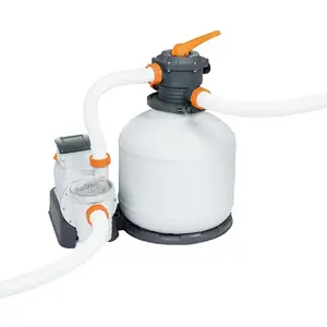 Pompe de filtration à sable - BESTWAY - Flowclear 9,8 m³/h - Gris
