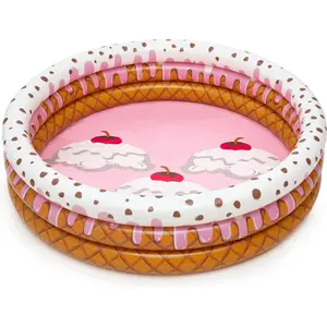 Bestway Piscine pataugeoire gonflable ronde Sunday Funday - Dimensions 160x38cm pas cher