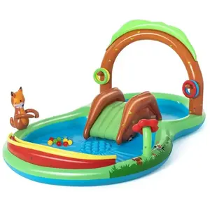 Bestway Centre aquatique Animaux de la forêt 295 x 199 x 130 cm pas cher