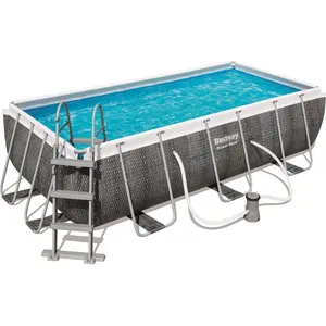 Piscine hors sol Bestway Power Steel 404x201x100 cm - Gris - Filtre à ...Vendu parbol