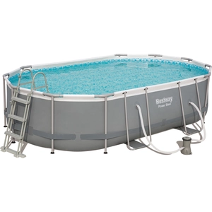 Ensemble de piscine Power Steel Ovale 488x305x107 cm Bestway pas cher