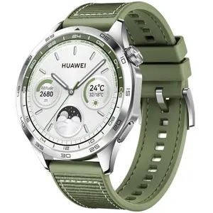 HUAWEI Watch GT 4, 46MM, Montre Connectée, iOS&Android, Boîtier en Acier Inoxydable, Jusqu'à 14 Jours d'autonomie, Gestion des Calories, Gestion complète de la santé, SpO2, GPS, Vert Version FR