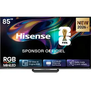 Comparateur de prix : TV Hisense RGB Mini LED 4K 85UR8S 215 cm 2026