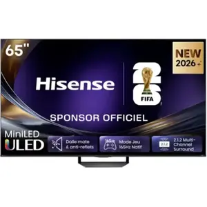 Comparateur de prix : TV Hisense 65U7S PRO (2026) 65 Mini-LED PRO Hi-QLED UHD 4K
