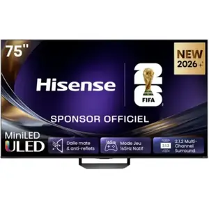 Comparateur de prix : TV QLED Hisense 75U7S Pro