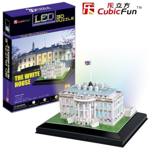 Cubic Fun Puzzle 3D avec LED - Washington : La Maison Blanche Fun-L504... pas cher