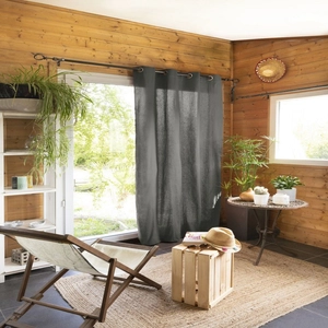 Rideau 140x260 cm Coton Granit pas cher
