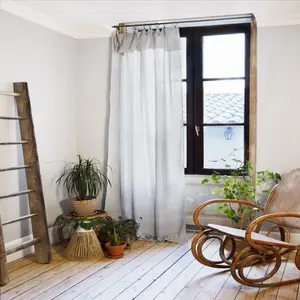 Rideaux Gaze De Coton Nuage 140x290 Cm