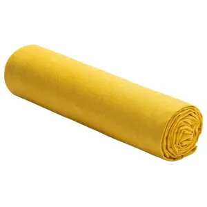Drap housse 200x200 cm 100% Lin Lavé Jaune - Linge de lit drap housse ... pas cher