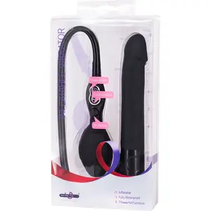 Seven Creations Gode Gonflable Inflatable Vibrator Black pas cher