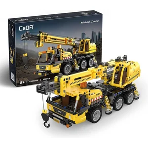 Klocki plastikowe CADA Mobile Crane uraw samojezdny D wig wyci garka C65005W pas cher