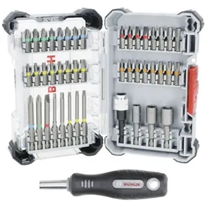 Bosch Coffret de vissage 44 pcs + poignée - BOSCH - 2607017733 pas cher