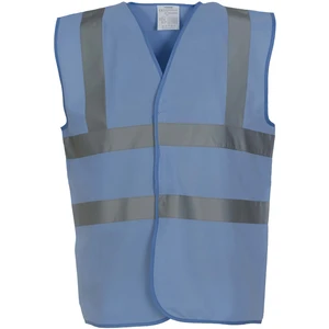 Yoko Signalisatievest met 2 Banden & Bretels YHVW100 - sky blue - XXL