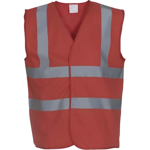 Yoko Signalisatievest met 2 Banden & Bretels YHVW100 - Red - M