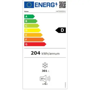Haier Haier H4F306SDH1 Congélateur vertical Pose libre 301 L Argent pas cher
