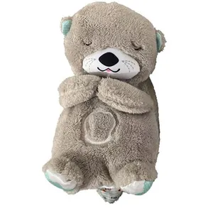 Peluche SZSMART SL01 Loutre de rivière avec lumière respiratoire pour ... pas cher