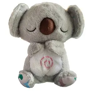 Peluche SZSMART SL02 Koala avec lumière respiratoire pour endormir les enfants - Gris pas cher