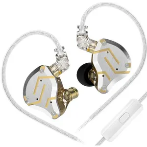 Écouteurs SZSMART KZ-ZS10 PRO HIFI courbés avec microphone or (In ear ... pas cher
