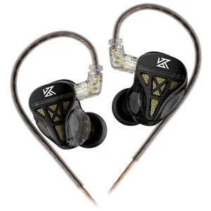 Écouteurs SZSMART KZ DQS HIFI courbés noirs (In ear - sensibilité 110±... pas cher
