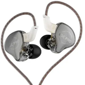 Écouteurs SZSMART KZ EDC PRO HIFI courbés gris (In ear - sensibilité 1... pas cher