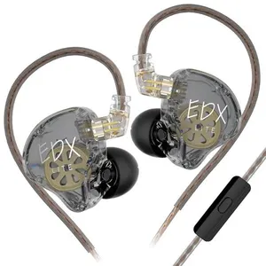 Écouteurs SZSMART kz-edx Lite HIFI curve avec microphone gris (sensibi... pas cher