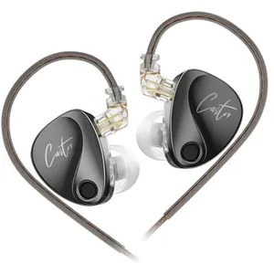 Écouteurs SZSMART kz-castor HIFI courbé avec microphone (dans l oreill... pas cher