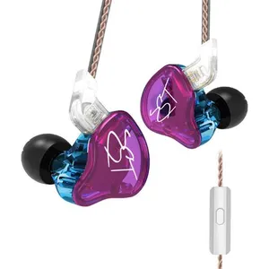 Écouteurs SZSMART KZ ZST HIFI courbés avec microphone coloré (In ear -... pas cher