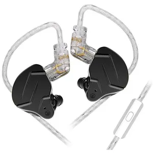Écouteurs SZSMART KZ-ZSN PRO X HIFI courbés avec microphone noir (In e... pas cher