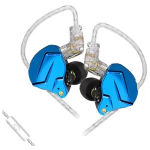 Écouteurs SZSMART KZ-ZSN PRO X HIFI courbés avec microphone bleu (In e... pas cher