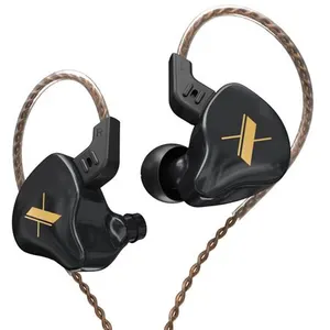 Écouteurs SZSMART KZ EDX HIFI courbés noirs (In ear - sensibilité 112d...Vendu parfnac-be