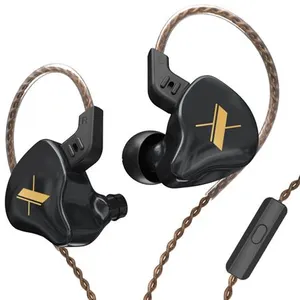 Écouteurs SZSMART KZ EDX HIFI courbés avec microphone noir (In ear - s... pas cher