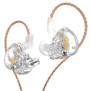 Écouteurs SZSMART KZ EDX HIFI courbés couleur transparente (In ear - s... pas cher